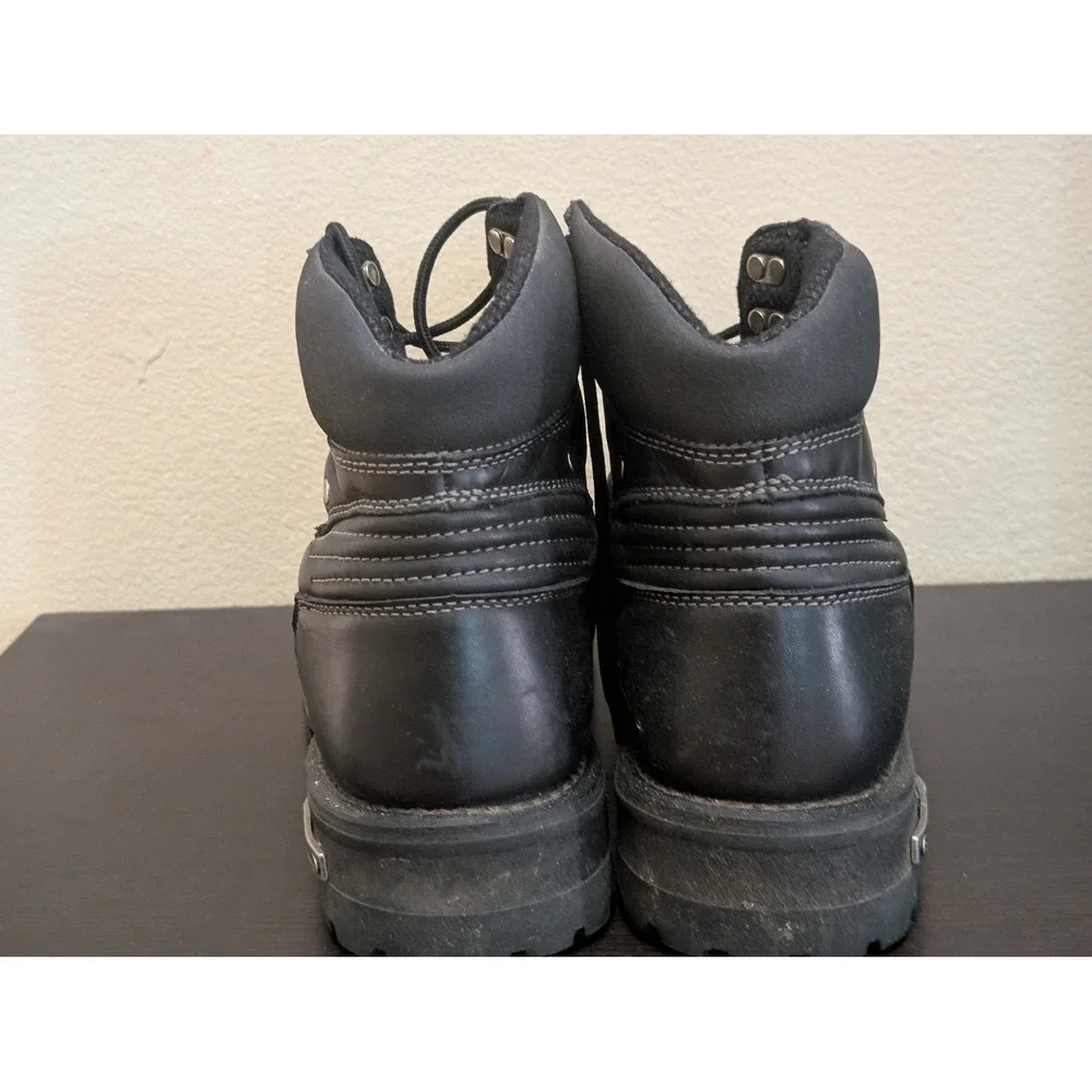 Milwaukee Motorcycle Clothing Co Flex Black Leather Biker Boots MB424 13D